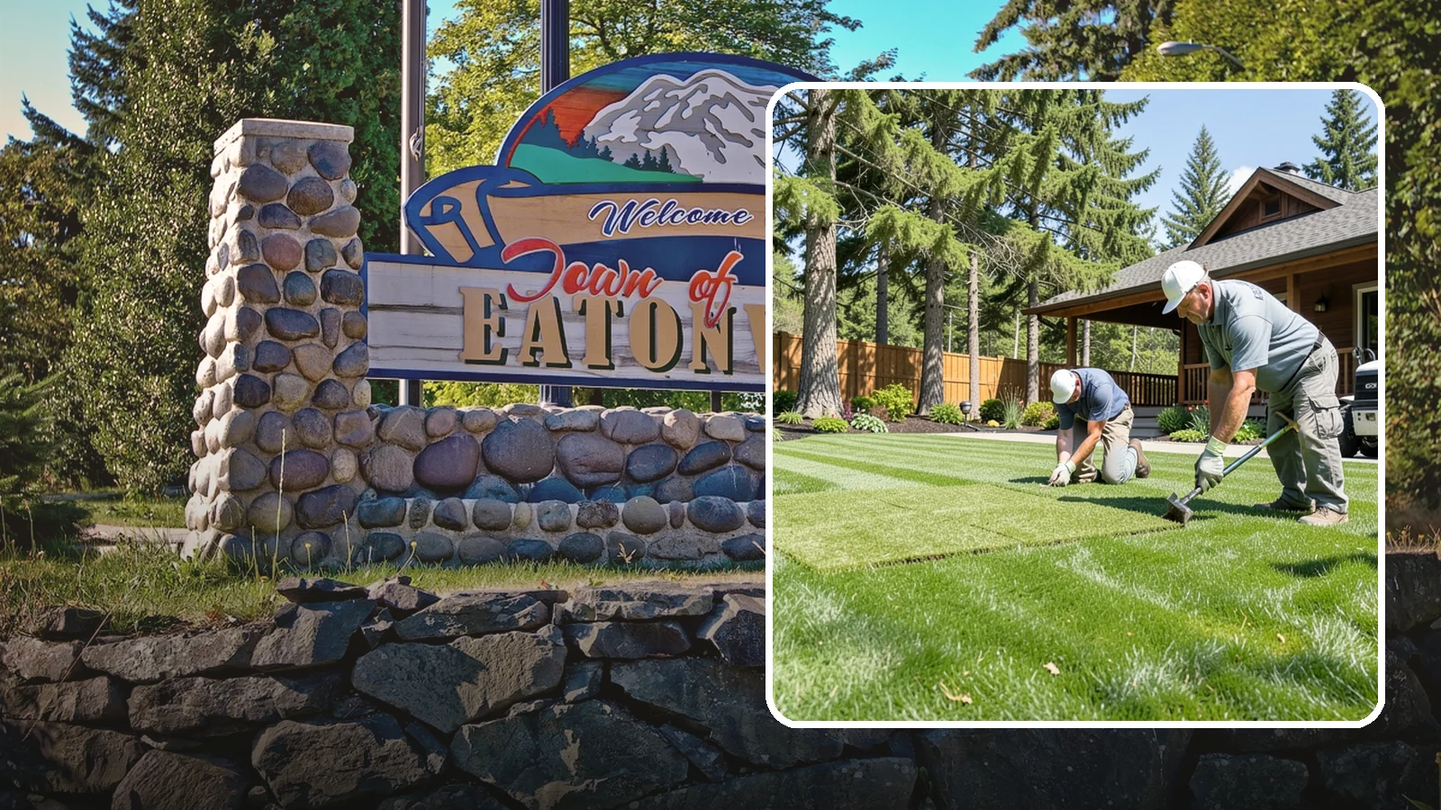Sod Repair in Eatonville, Pierce County, WA - Cut-in sod patches that replace damaged sections of lawn for an instant, seamless fix.