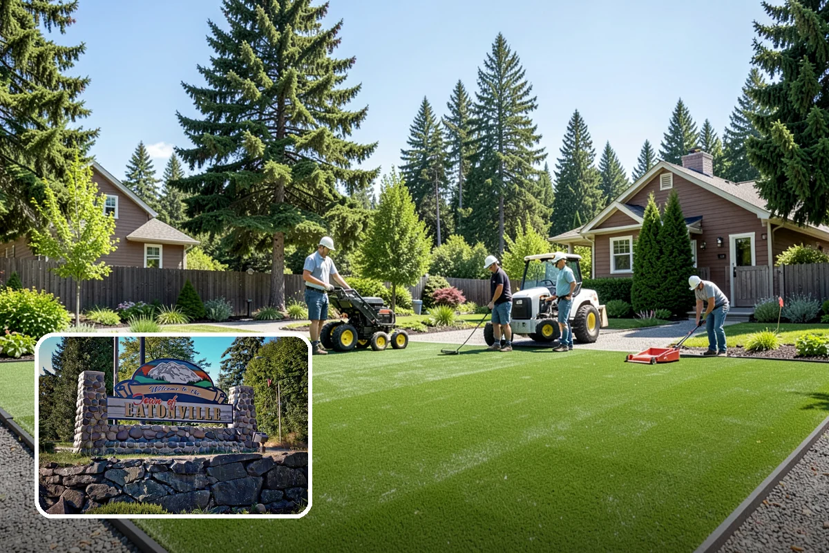 Sod Repair in Eatonville, Pierce County, WA - Instant, usable repair with fresh sod
