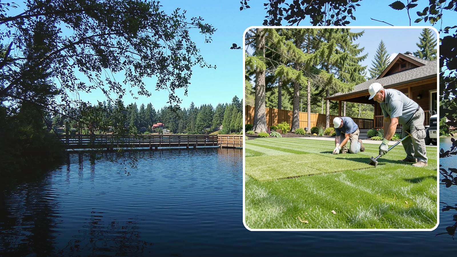 Sod Repair in Federal Way, King County, WA - Cut-in sod patches that replace damaged sections of lawn for an instant, seamless fix.