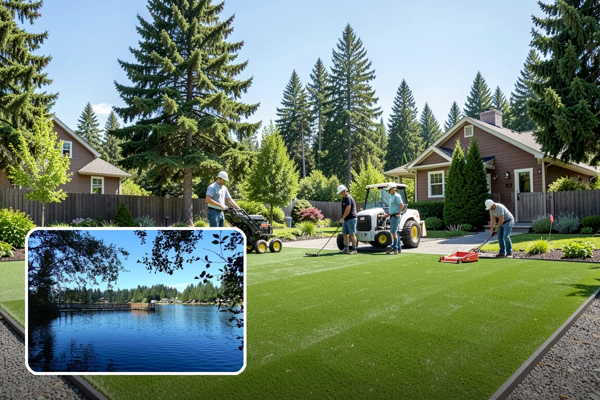 Sod Repair in Federal Way, King County, WA - Instant, usable repair with fresh sod