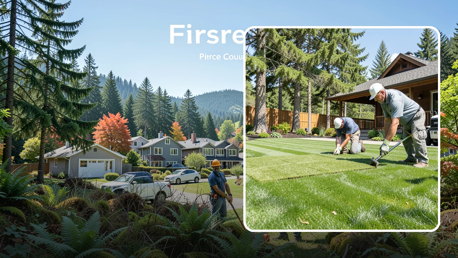 Sod Repair in Fircrest, Pierce County, WA - Cut-in sod patches that replace damaged sections of lawn for an instant, seamless fix.