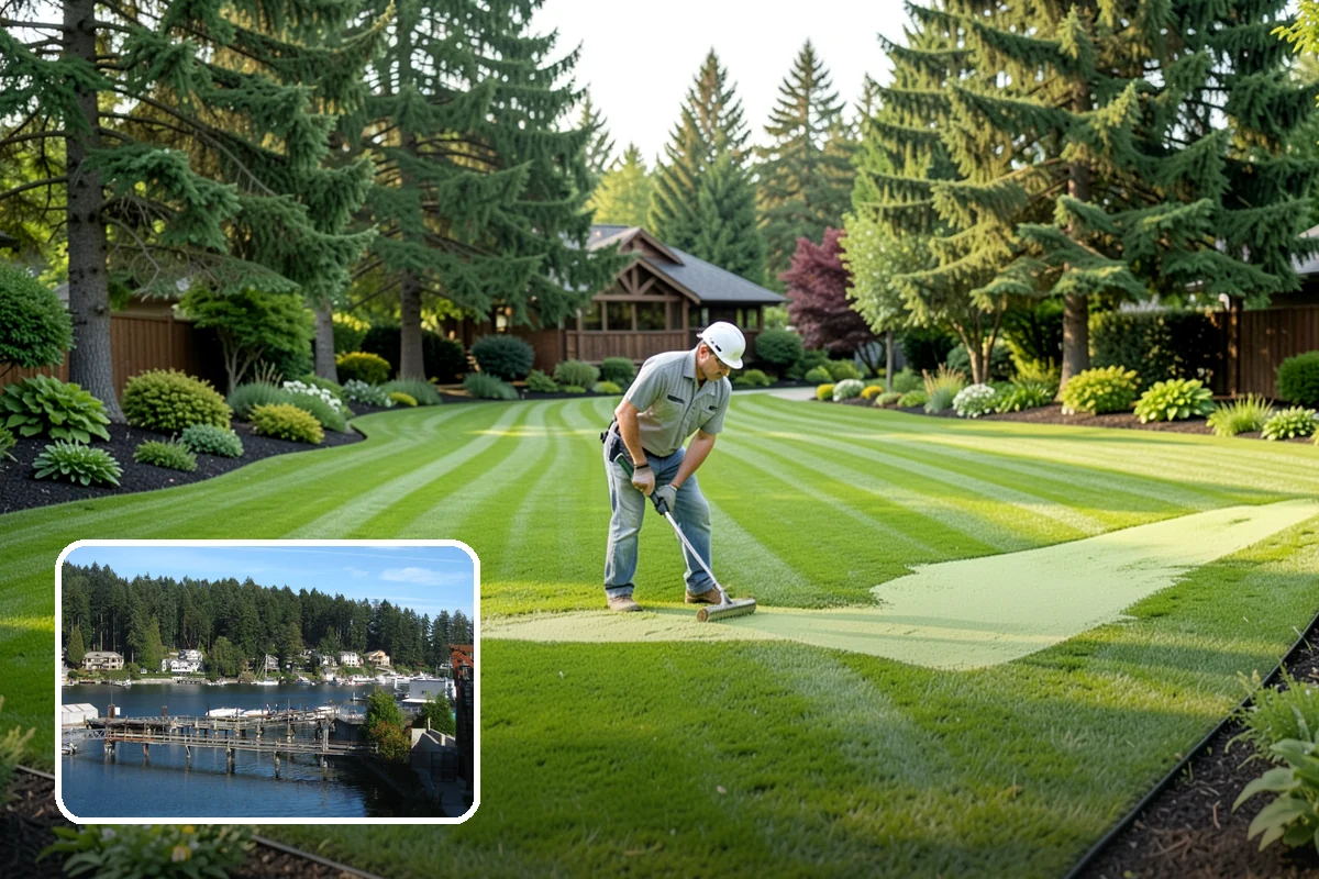 Sod Repair in Gig Harbor, Pierce County, WA - Instant, usable repair with fresh sod