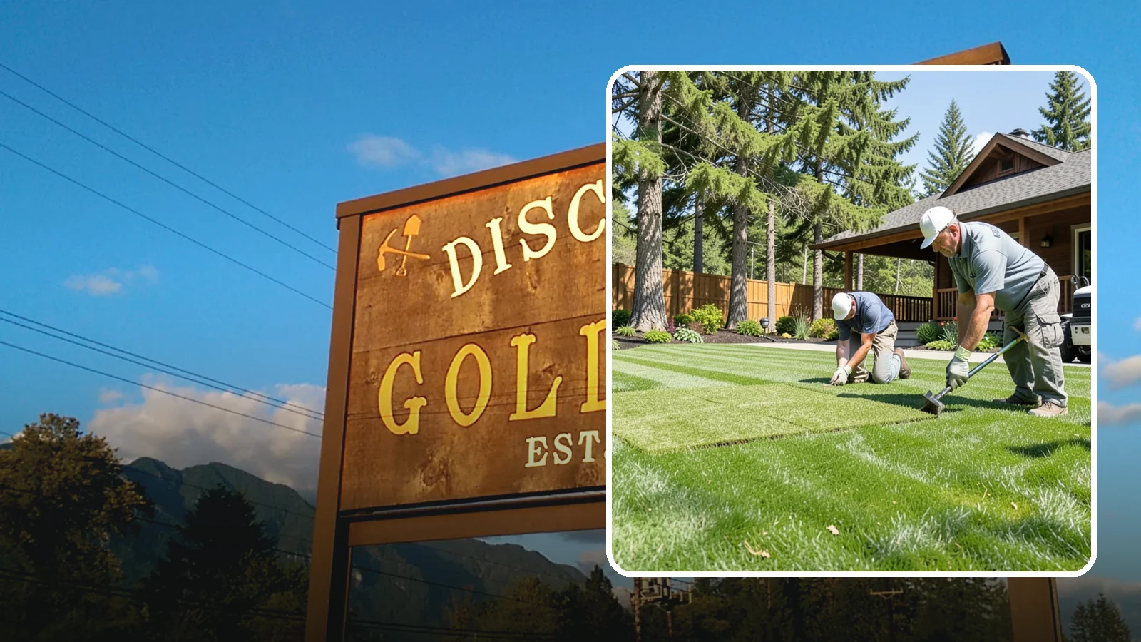 Sod Repair in Gold Bar, Snohomish County, WA - Cut-in sod patches that replace damaged sections of lawn for an instant, seamless fix.