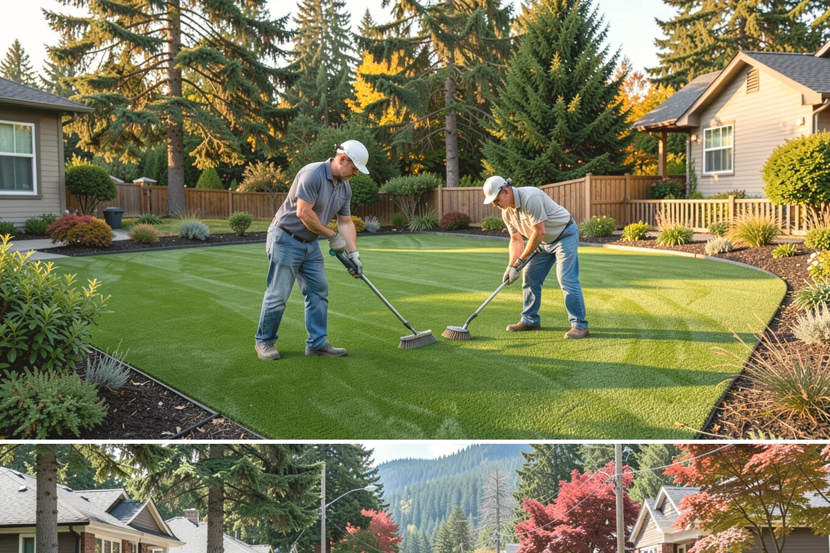 Sod Repair in Hunts Point, King County, WA - Can be done through most of the growing season with attentive watering