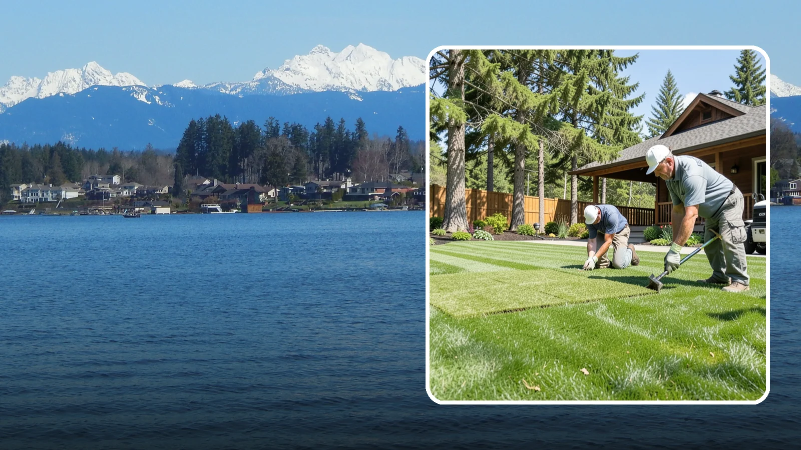 Sod Repair in Lake Stevens, Snohomish County, WA - Cut-in sod patches that replace damaged sections of lawn for an instant, seamless fix.