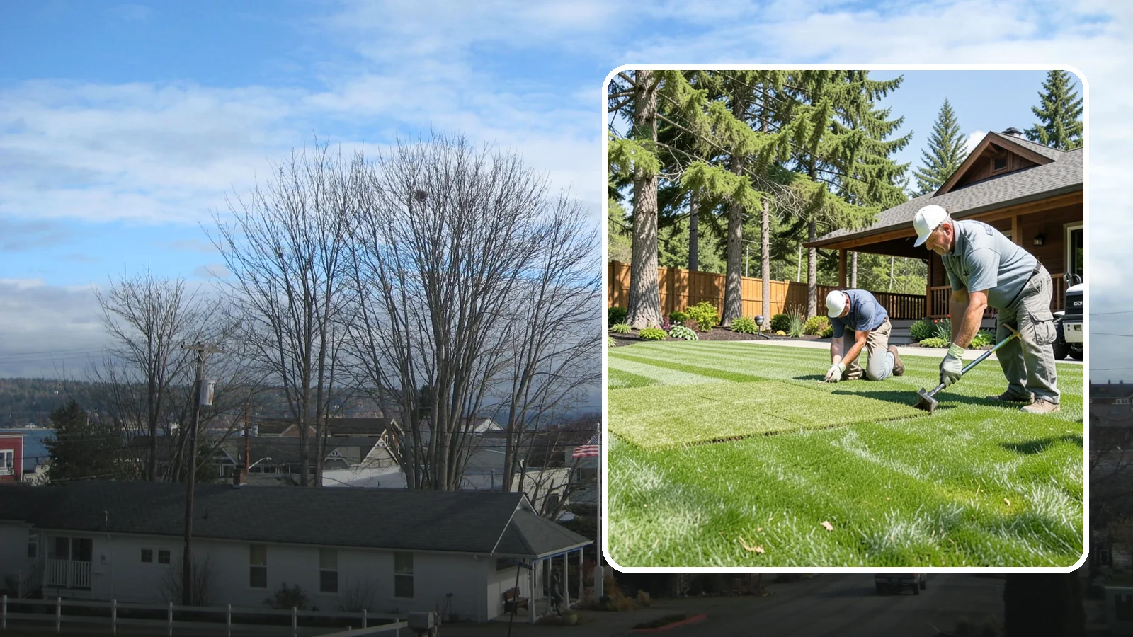 Sod Repair in Langley, Island County, WA - Cut-in sod patches that replace damaged sections of lawn for an instant, seamless fix.