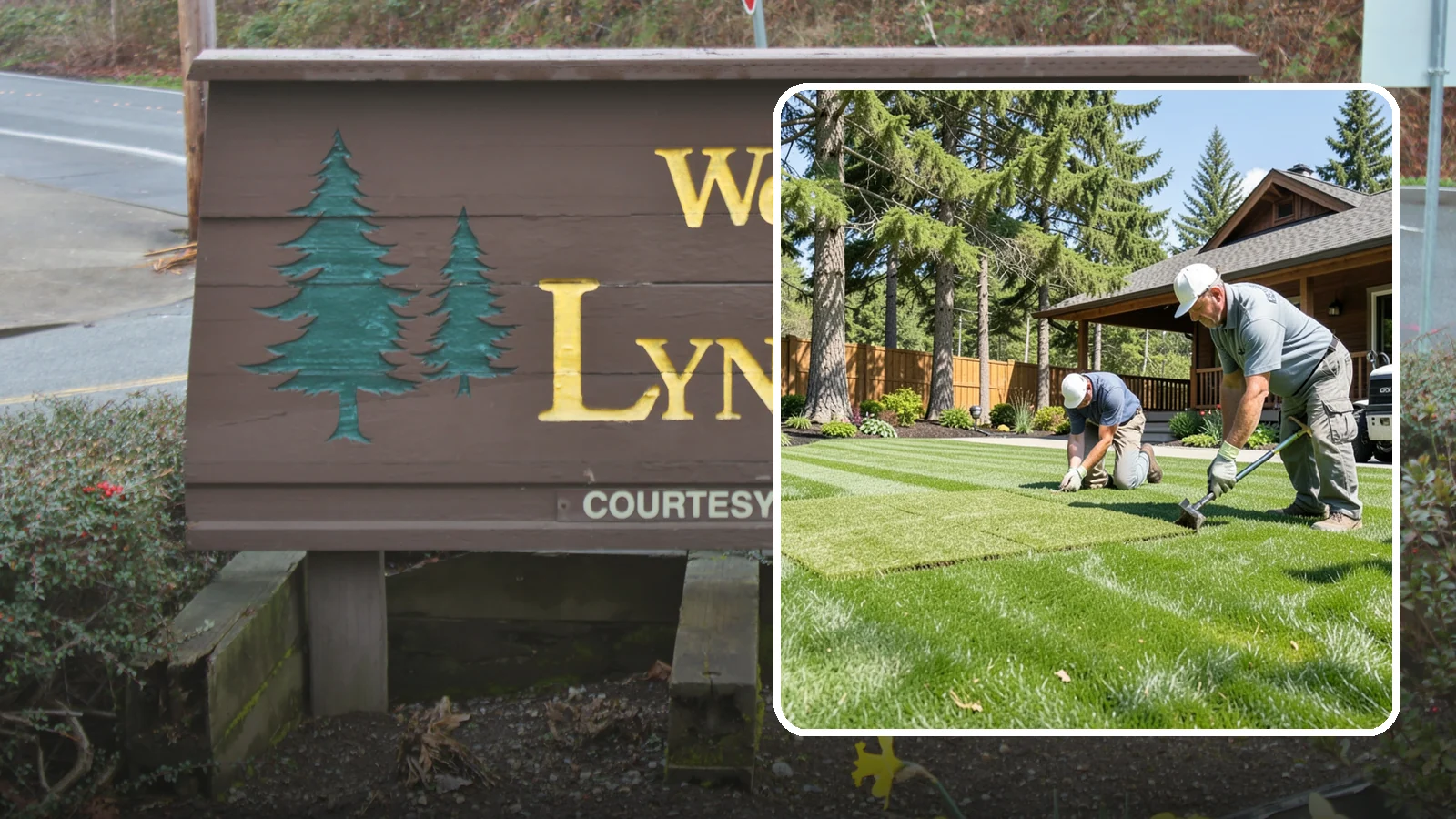 Sod Repair in Lynnwood, Snohomish County, WA - Cut-in sod patches that replace damaged sections of lawn for an instant, seamless fix.