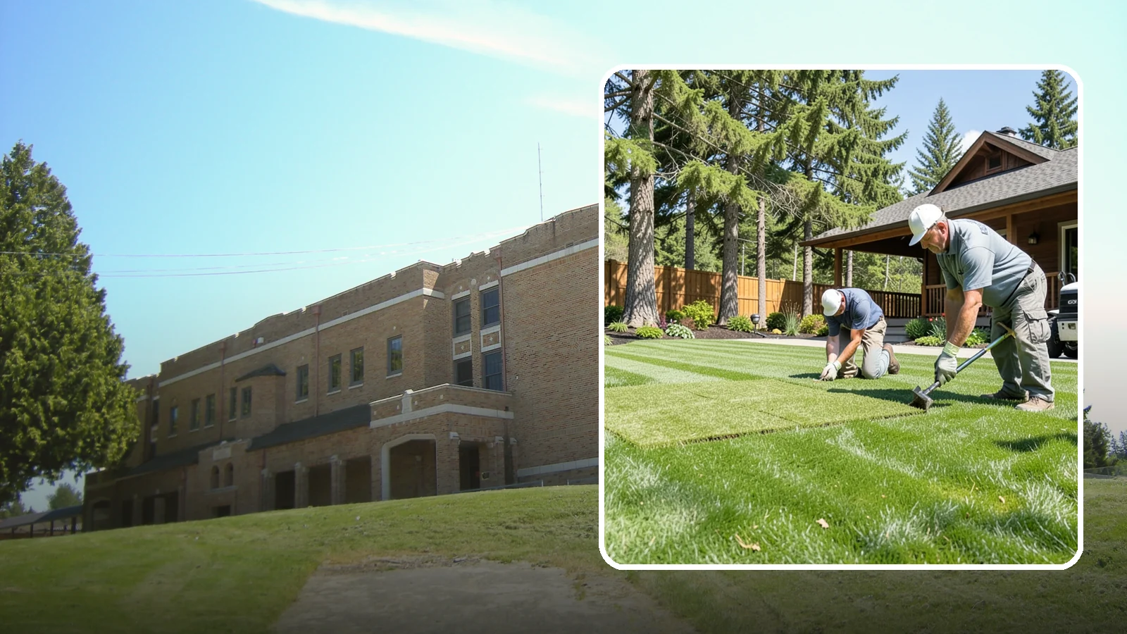Sod Repair in Maple Valley, King County, WA - Cut-in sod patches that replace damaged sections of lawn for an instant, seamless fix.