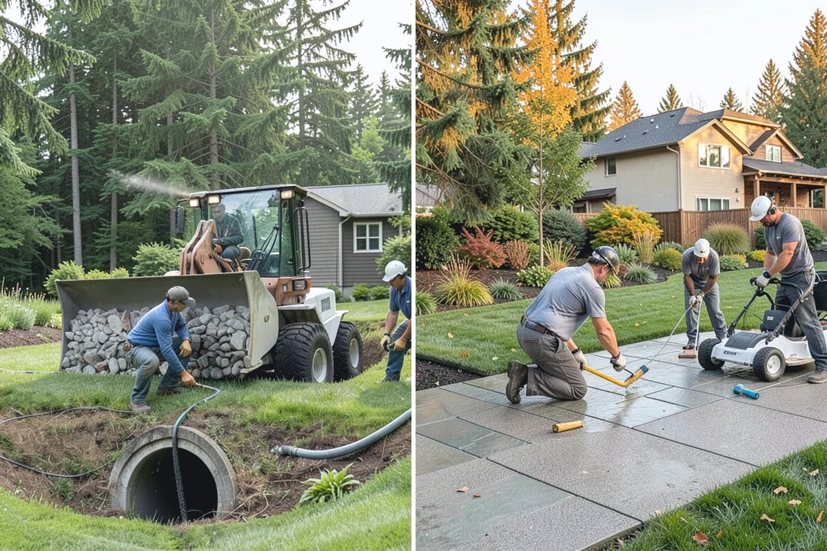 Sod Repair in Medina, King County, WA - Cut out and remove the damaged turf