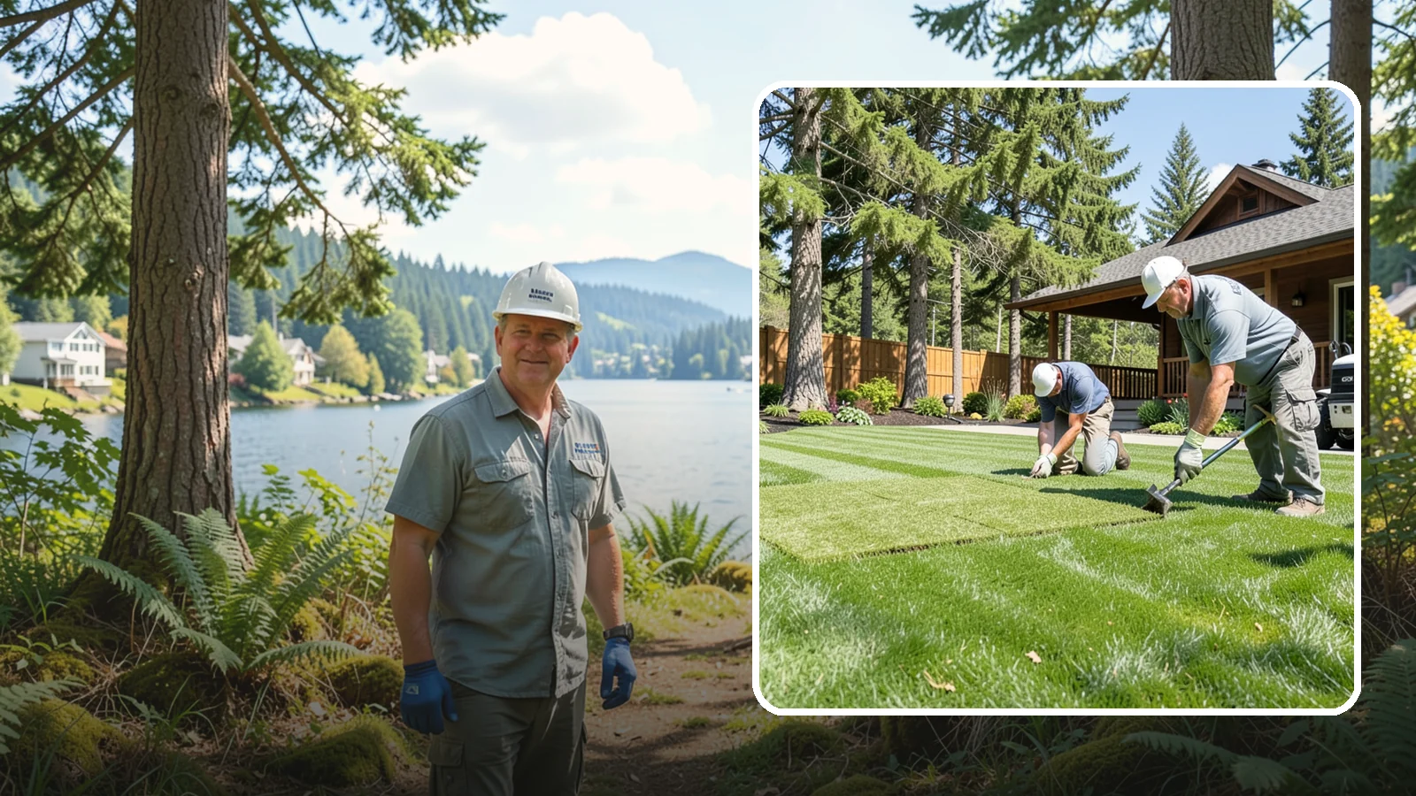 Sod Repair in Milton, King County, WA - Cut-in sod patches that replace damaged sections of lawn for an instant, seamless fix.