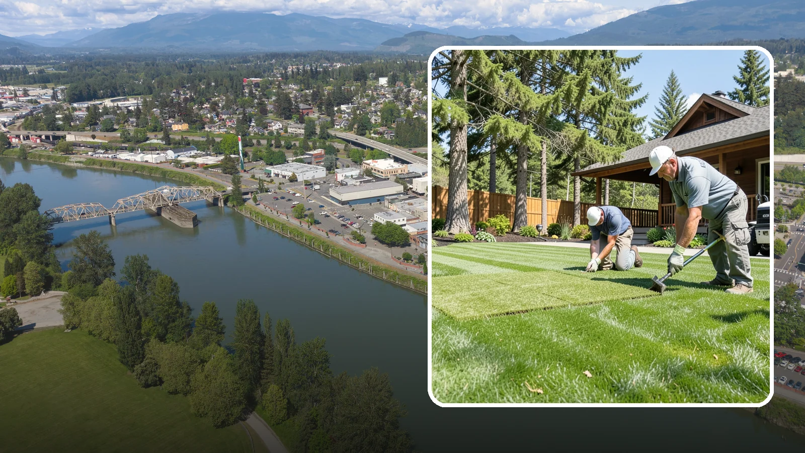 Sod Repair in Mount Vernon, Skagit County, WA - Cut-in sod patches that replace damaged sections of lawn for an instant, seamless fix.