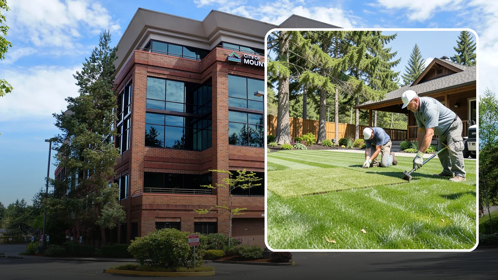 Sod Repair in Mountlake Terrace, Snohomish County, WA - Cut-in sod patches that replace damaged sections of lawn for an instant, seamless fix.
