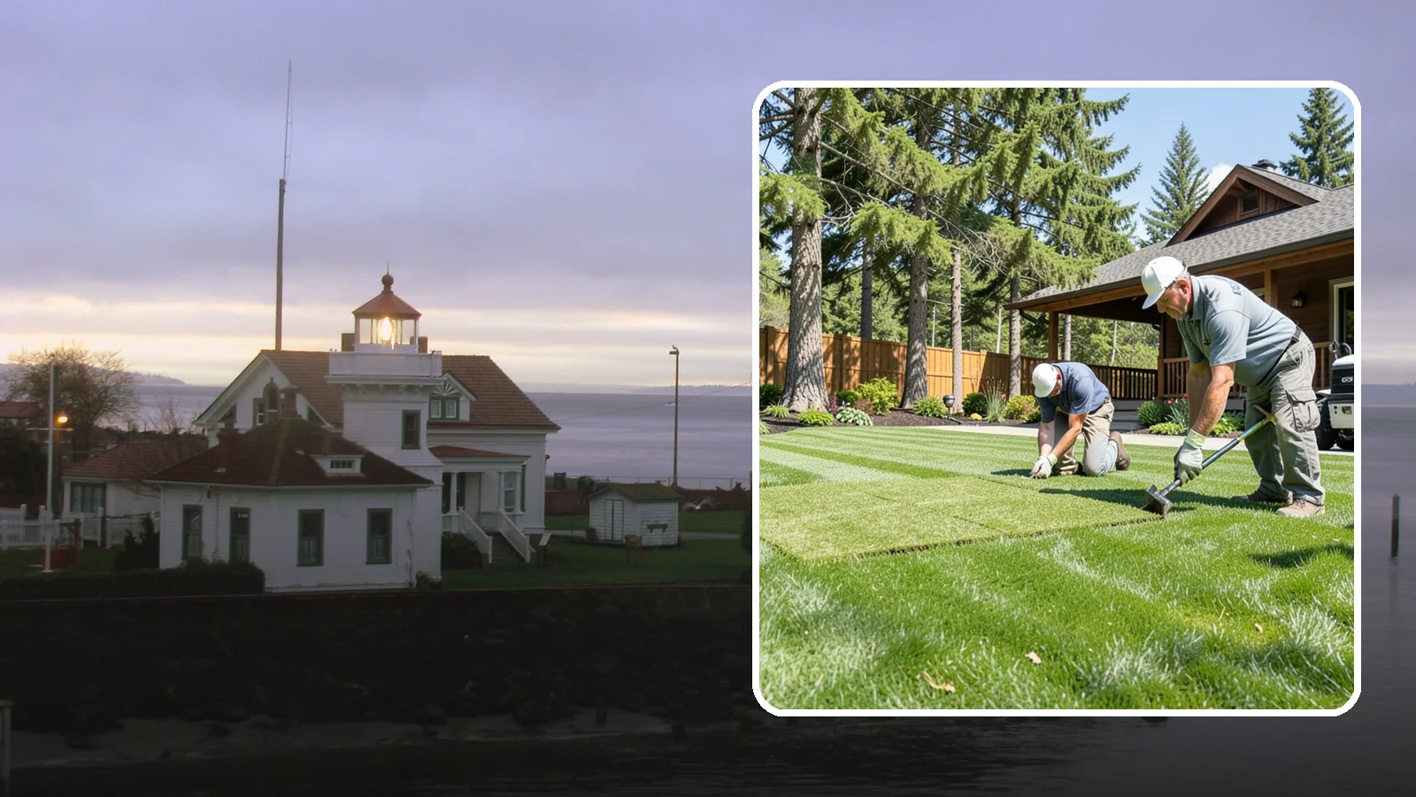 Sod Repair in Mukilteo, Snohomish County, WA - Cut-in sod patches that replace damaged sections of lawn for an instant, seamless fix.