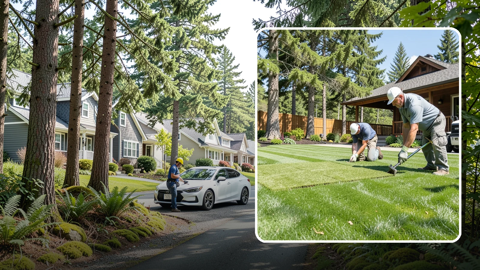 Sod Repair in Normandy Park, King County, WA - Cut-in sod patches that replace damaged sections of lawn for an instant, seamless fix.