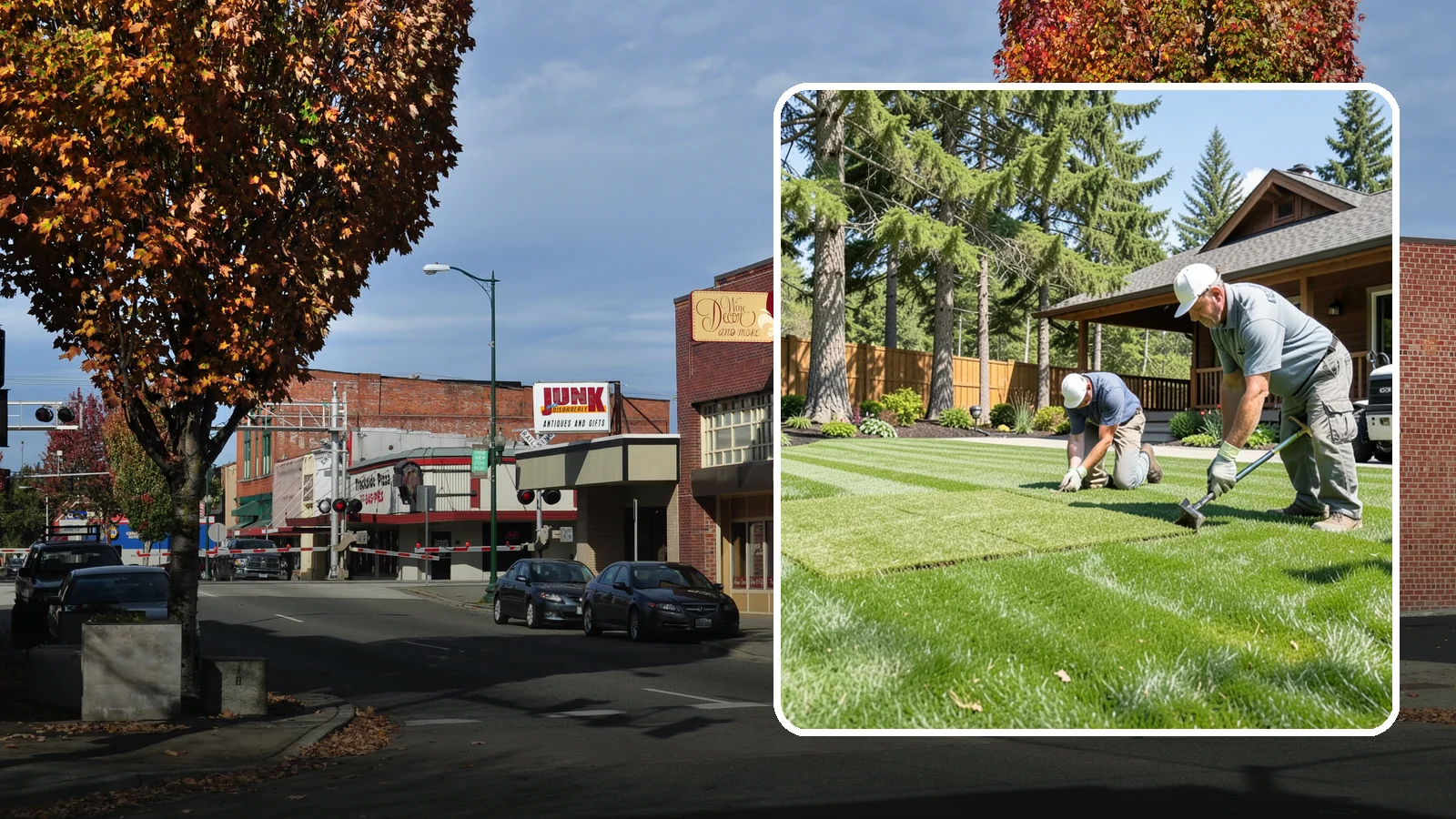 Sod Repair in Puyallup, Pierce County, WA - Cut-in sod patches that replace damaged sections of lawn for an instant, seamless fix.