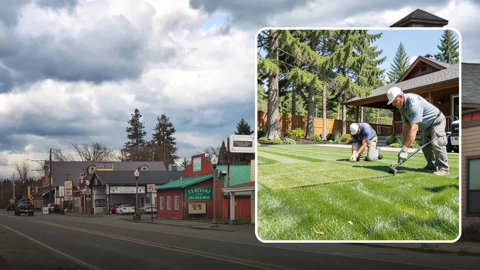 Sod Repair in Roy, Pierce County, WA - Cut-in sod patches that replace damaged sections of lawn for an instant, seamless fix.