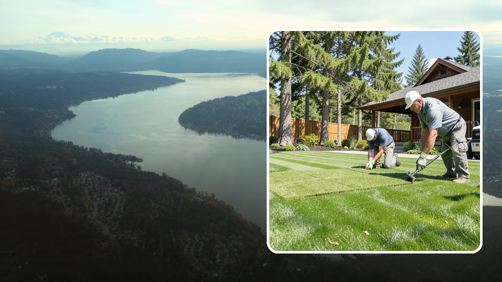 Sod Repair in Sammamish, King County, WA - Cut-in sod patches that replace damaged sections of lawn for an instant, seamless fix.