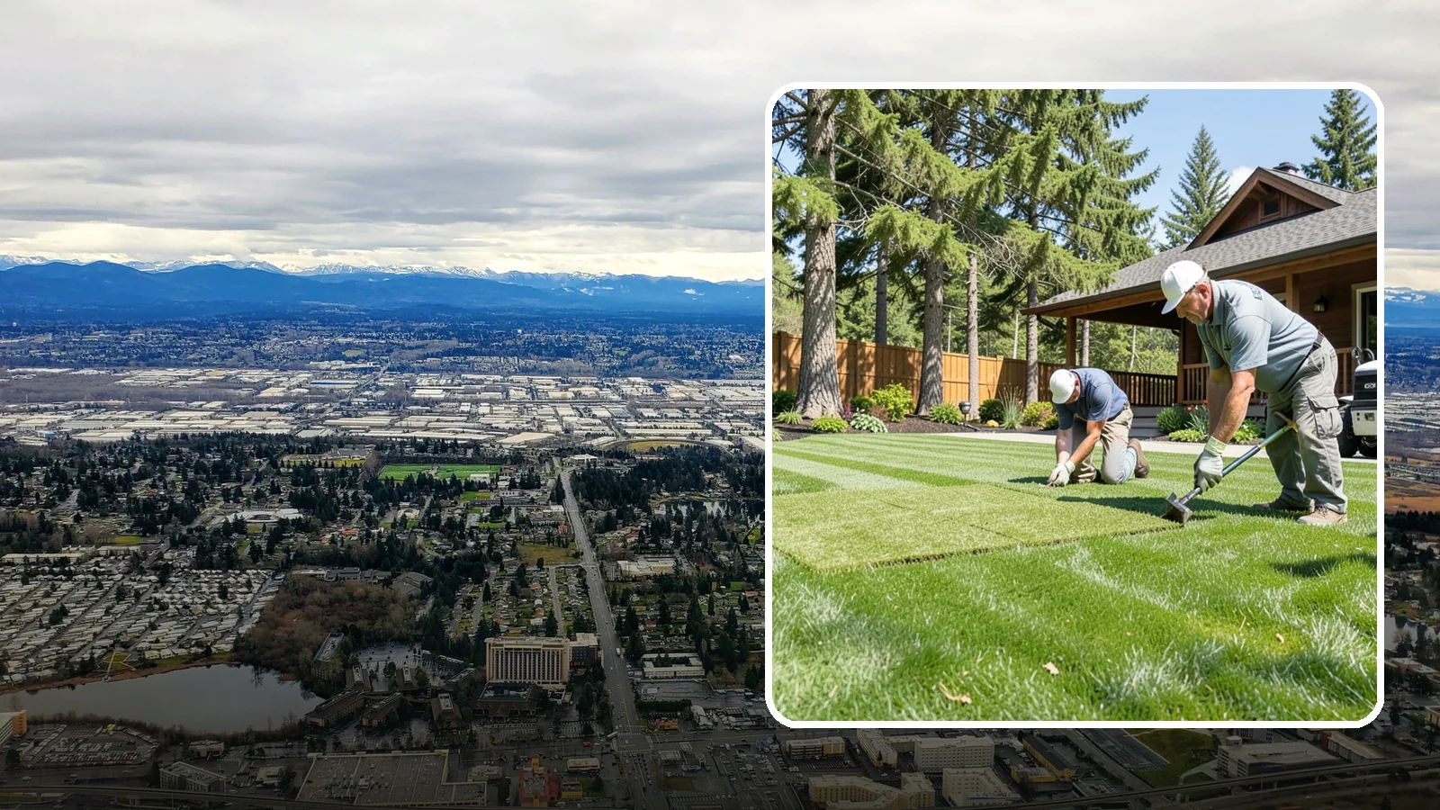 Sod Repair in SeaTac, King County, WA - Cut-in sod patches that replace damaged sections of lawn for an instant, seamless fix.