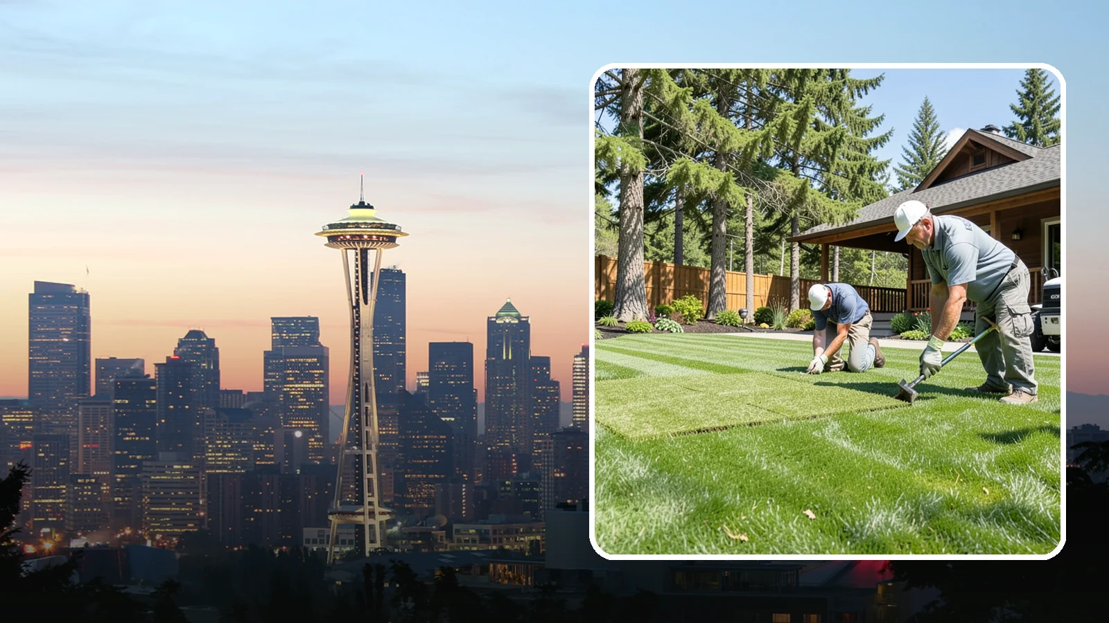 Sod Repair in Seattle, King County, WA - Cut-in sod patches that replace damaged sections of lawn for an instant, seamless fix.