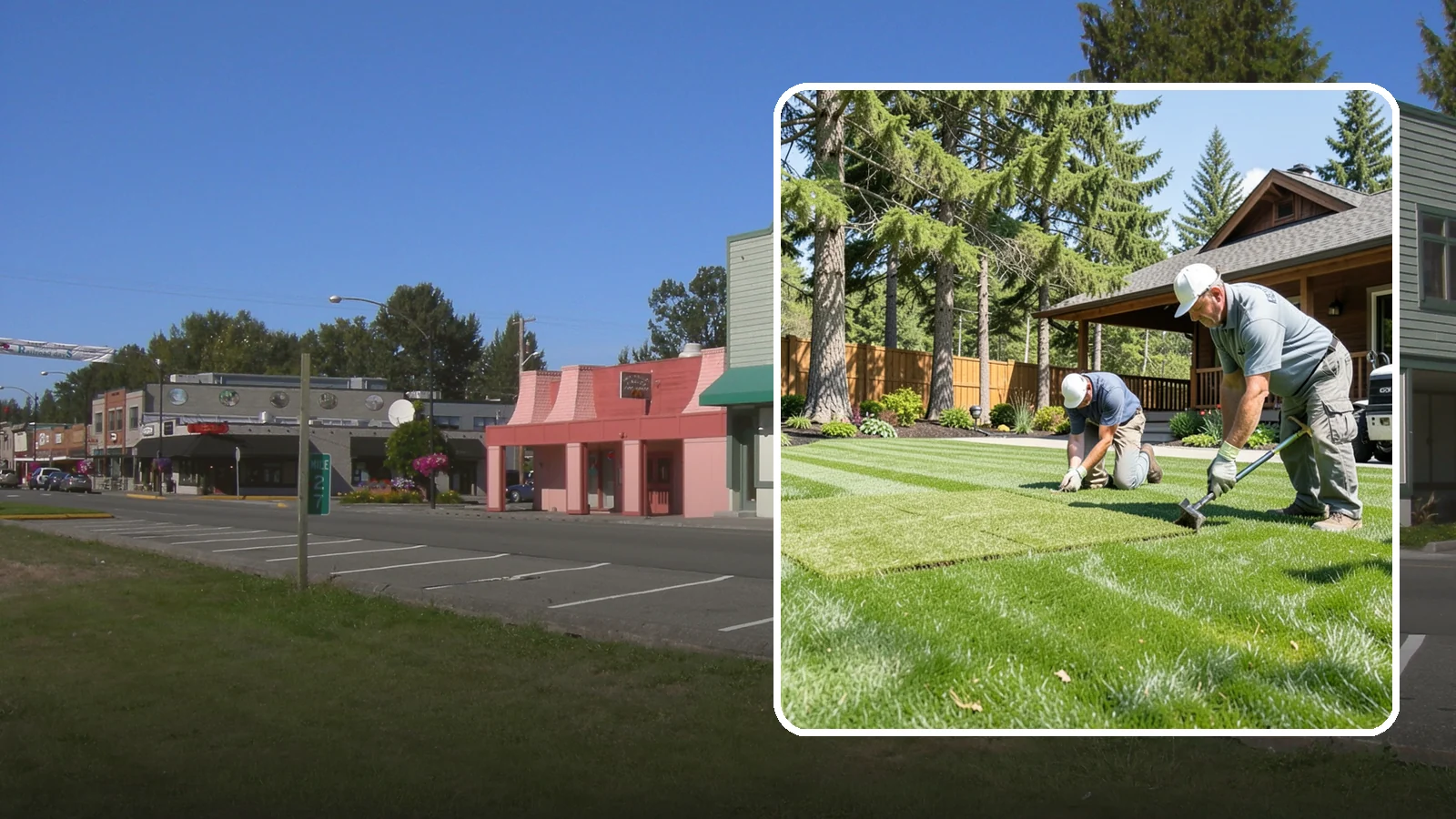 Sod Repair in Snoqualmie, King County, WA - Cut-in sod patches that replace damaged sections of lawn for an instant, seamless fix.