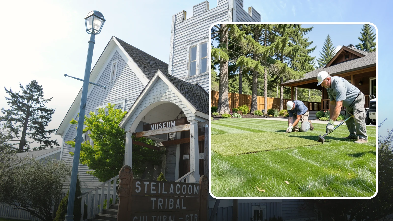 Sod Repair in Steilacoom, Pierce County, WA - Cut-in sod patches that replace damaged sections of lawn for an instant, seamless fix.