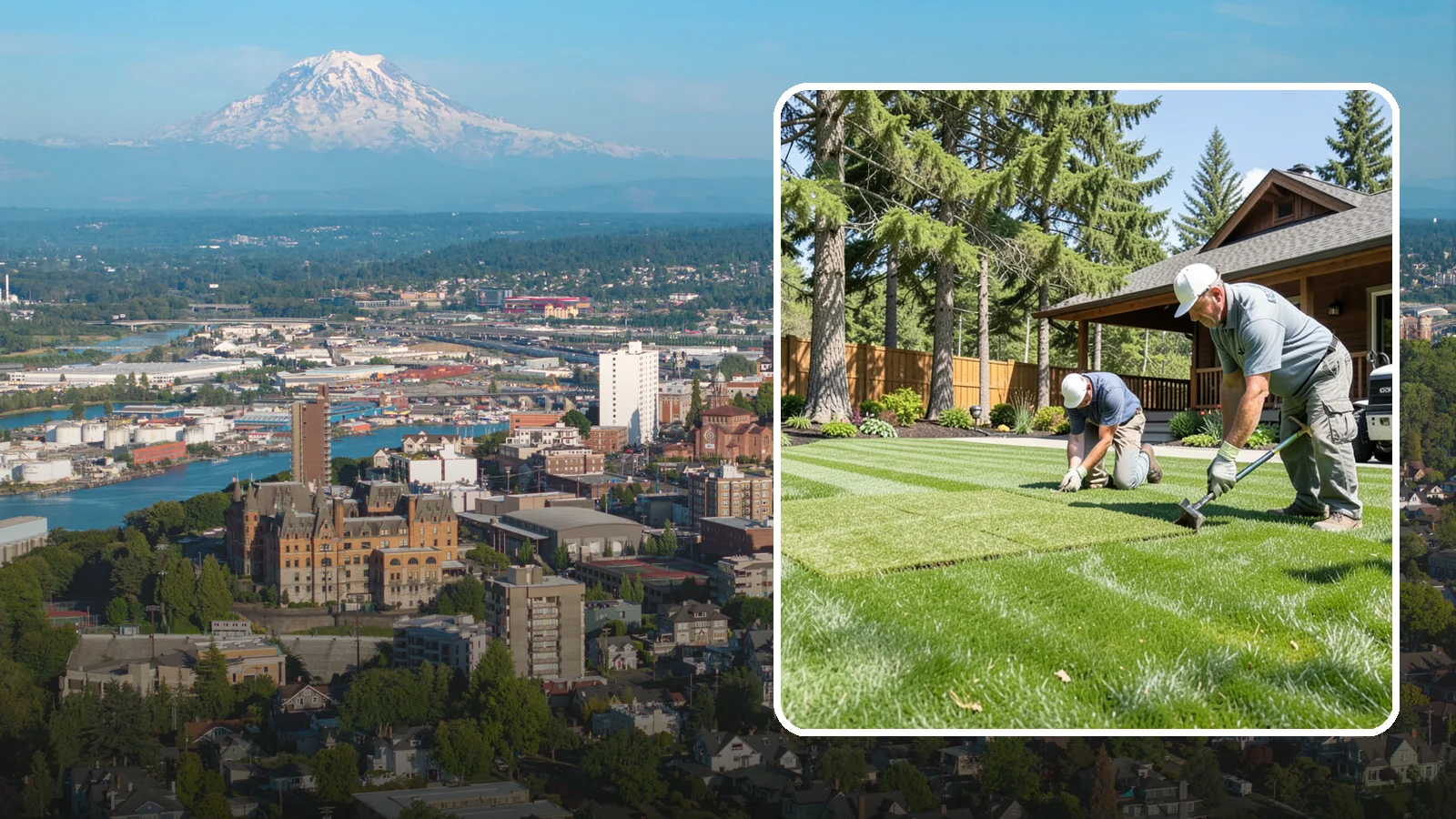 Sod Repair in Tacoma, Pierce County, WA - Cut-in sod patches that replace damaged sections of lawn for an instant, seamless fix.