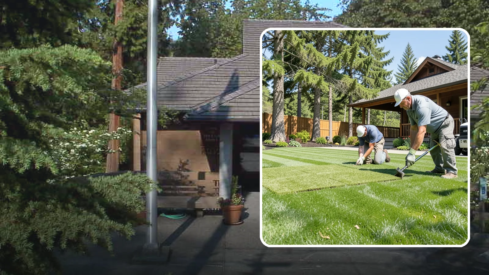 Sod Repair in Yarrow Point, King County, WA - Cut-in sod patches that replace damaged sections of lawn for an instant, seamless fix.