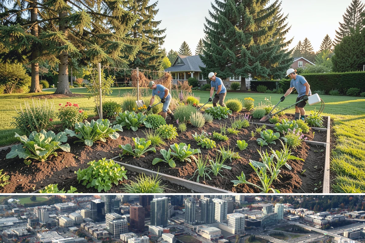 Sod Replacement in Bellevue, King County, WA - Early spring through fall is ideal in the Puget Sound region, giving new sod cool, damp conditions to root before summer's dry...