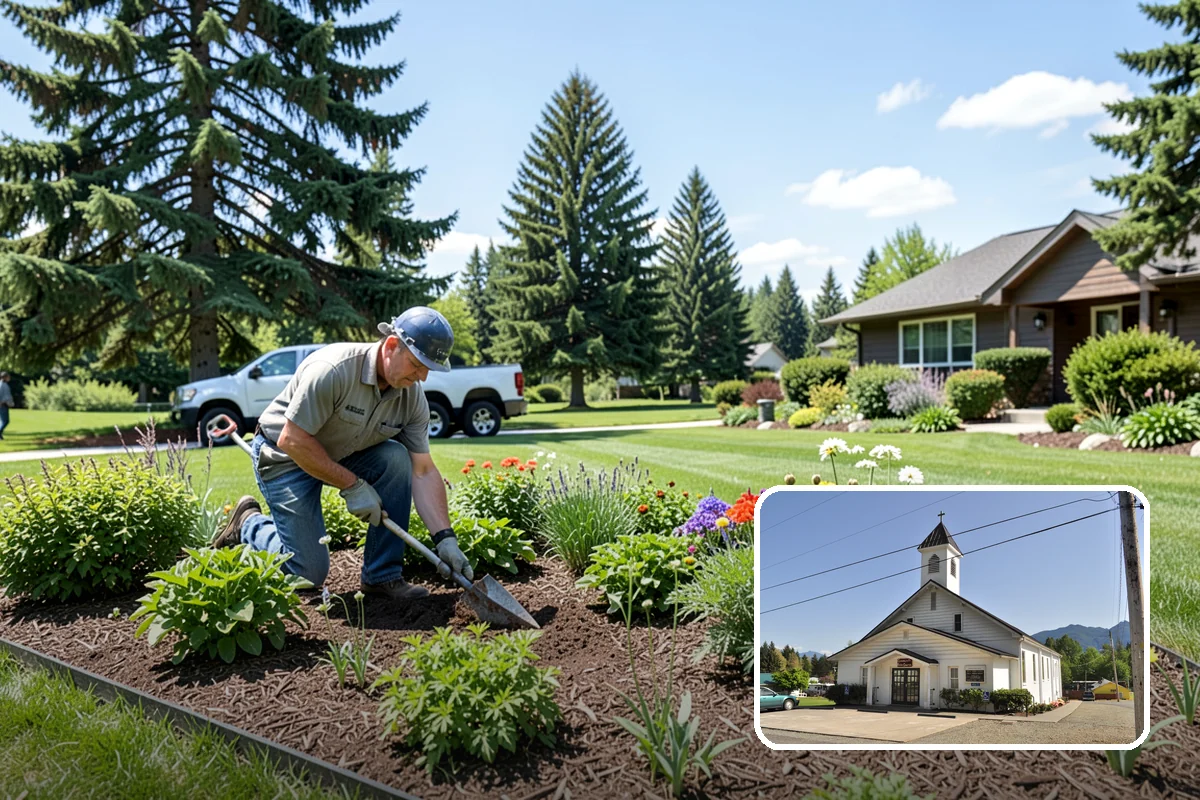 Sod Replacement in Concrete, Skagit County, WA - Instant curb appeal with no waiting for seed to germinate