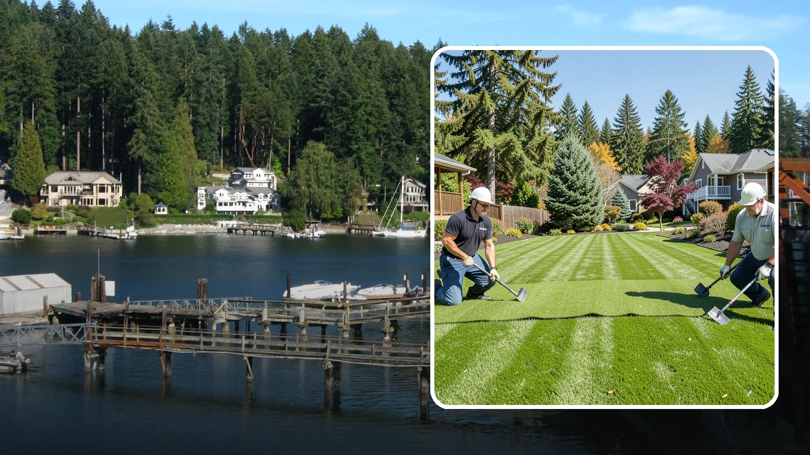 Sod Replacement in Gig Harbor, Pierce County, WA - We tear out failing turf and lay fresh, climate-suited sod for an instant green lawn across Puget Sound properties.