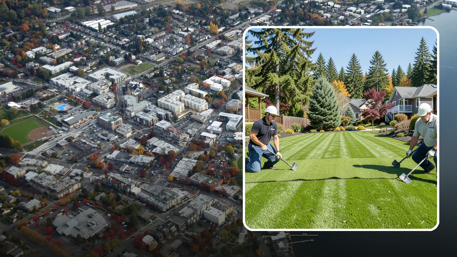 Sod Replacement in Kirkland, King County, WA - We tear out failing turf and lay fresh, climate-suited sod for an instant green lawn across Puget Sound properties.