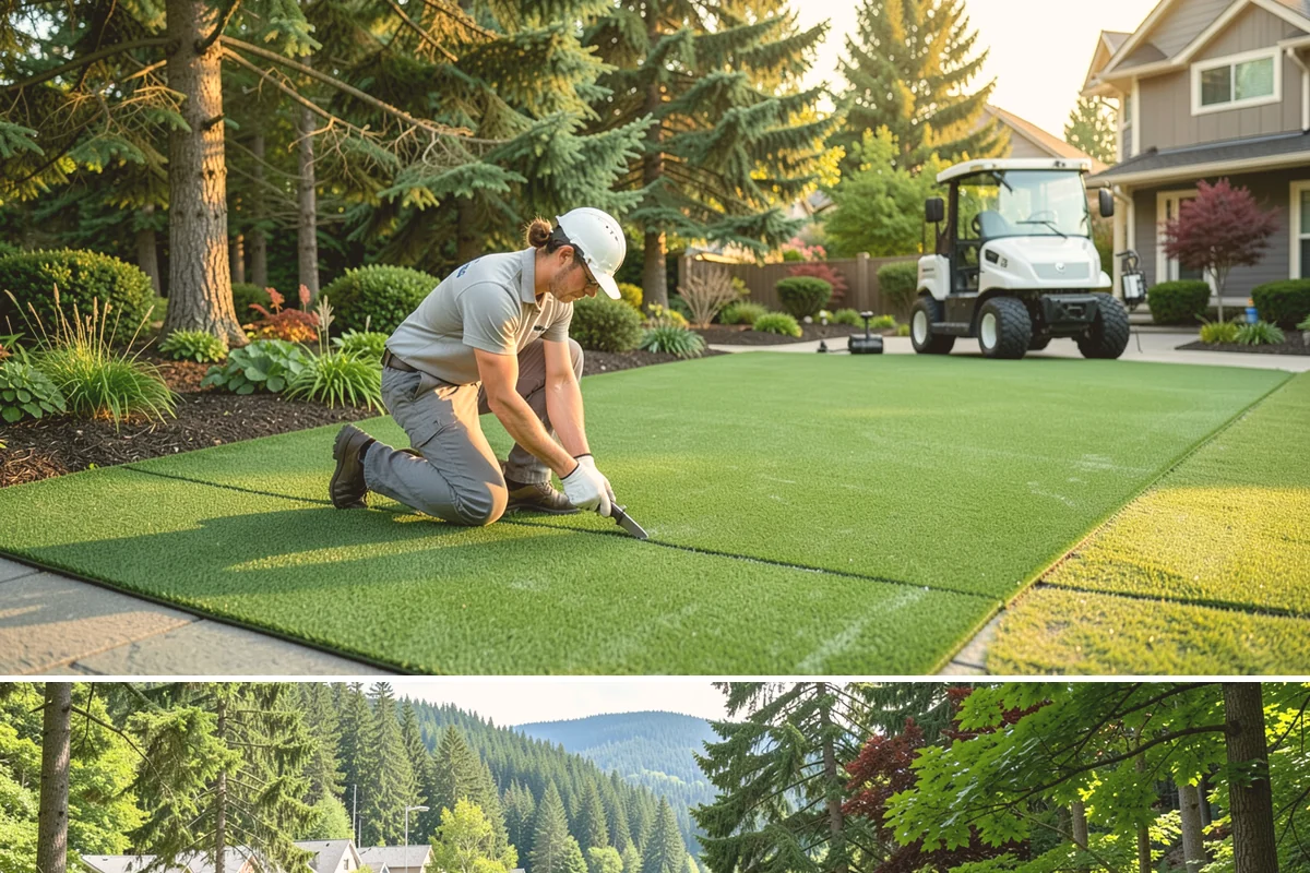 Sod Replacement in Lake Forest Park, King County, WA - Early spring through fall is ideal in the Puget Sound region, giving new sod cool, damp conditions to root before summer's dry...