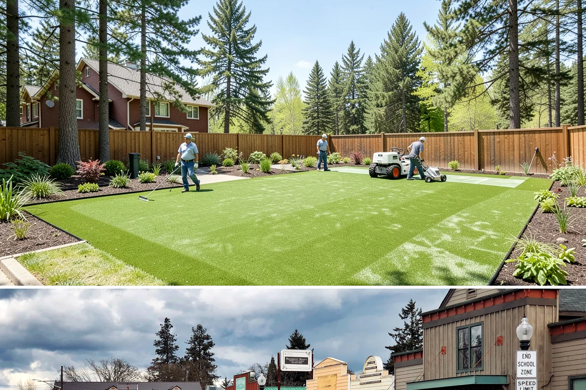 Sod Replacement in Roy, Pierce County, WA - Early spring through fall is ideal in the Puget Sound region, giving new sod cool, damp conditions to root before summer's dry...