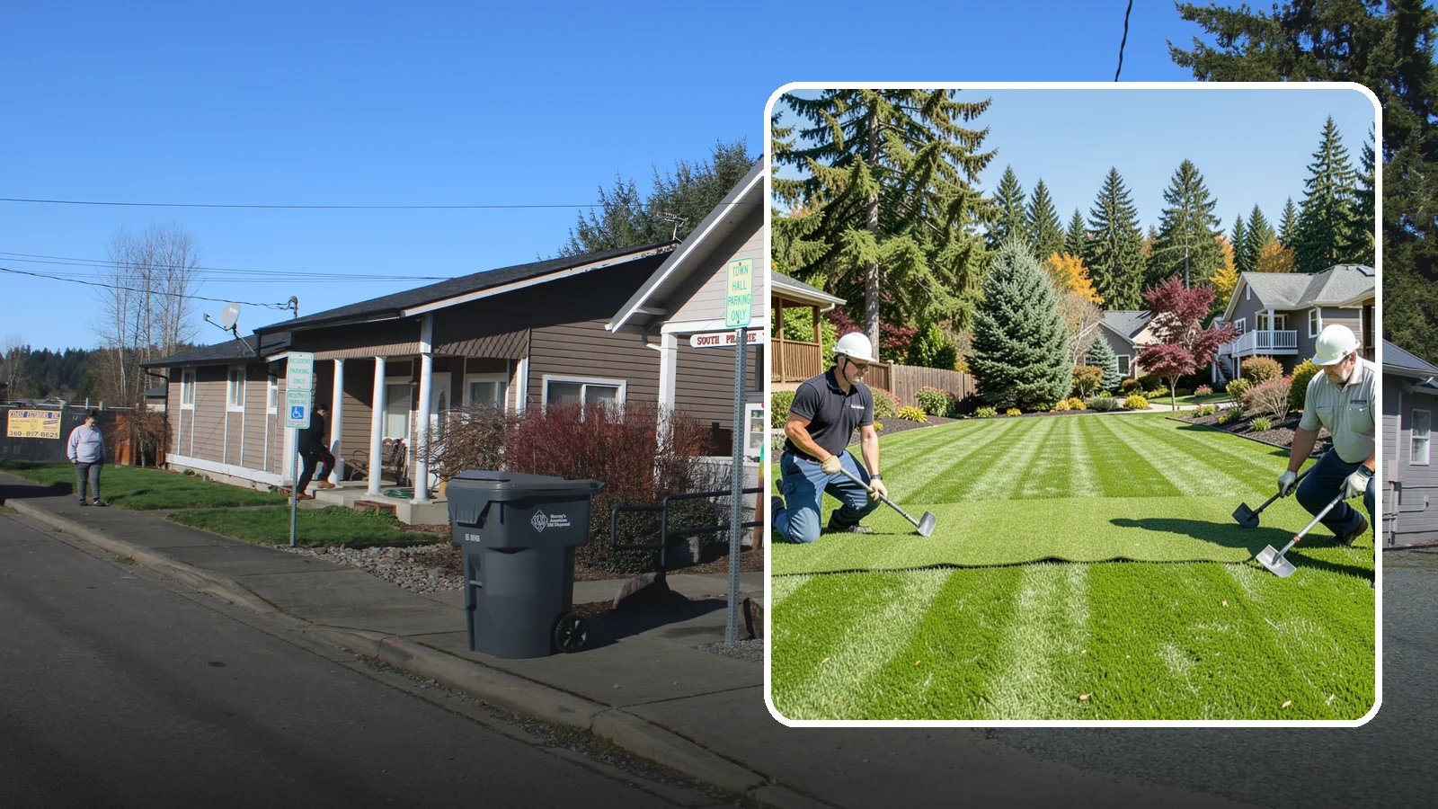 Sod Replacement in South Prairie, Pierce County, WA - We tear out failing turf and lay fresh, climate-suited sod for an instant green lawn across Puget Sound properties.