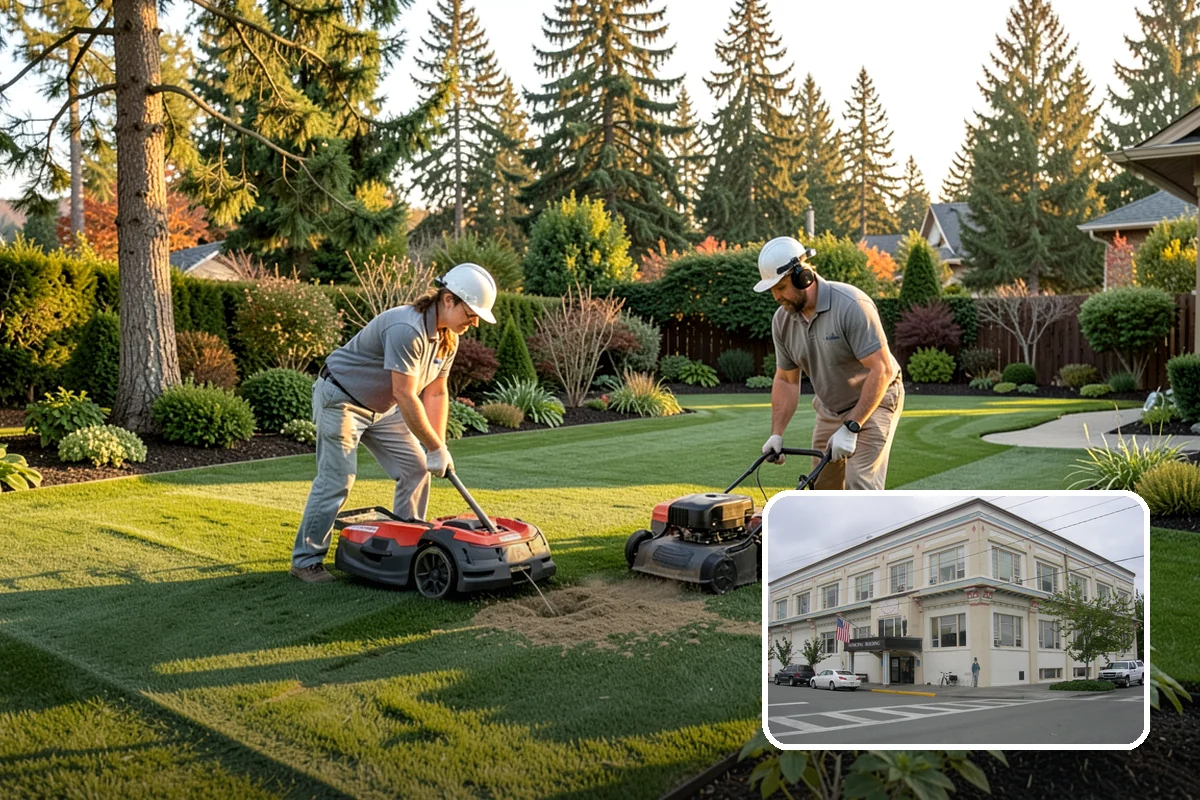 Spike Aeration in Anacortes, Skagit County, WA - Opens soil to improve air, water, and nutrient flow