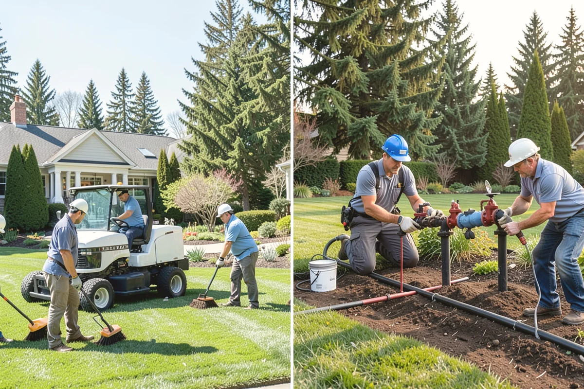 Spike Aeration in Black Diamond, King County, WA - Check soil moisture and mark irrigation and utility lines
