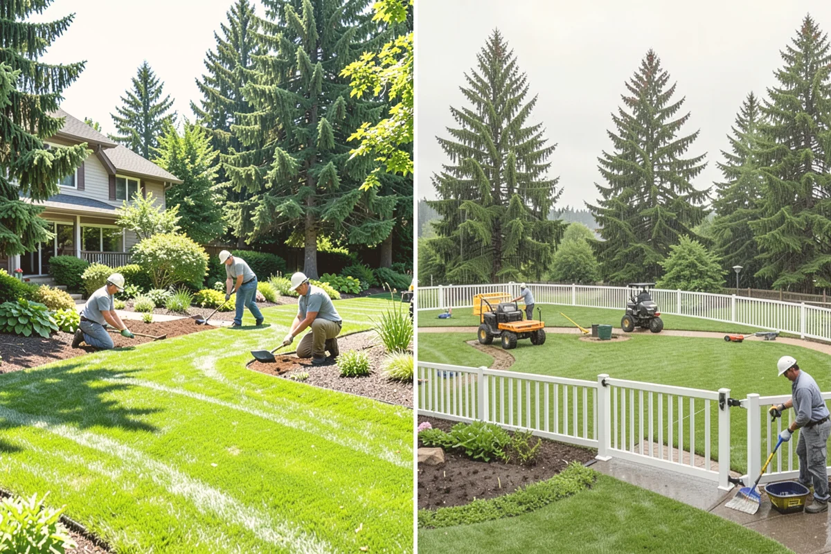 Spike Aeration in Brier, Snohomish County, WA - Check soil moisture and mark irrigation and utility lines