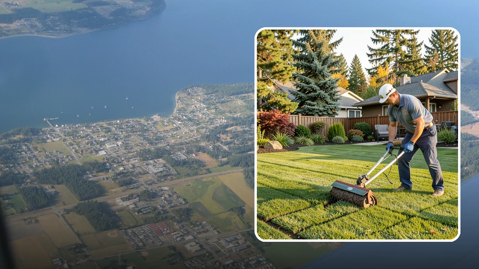 Spike Aeration in Coupeville, Island County, WA - Relieve light soil compaction and improve water movement by punching aeration channels into your turf.