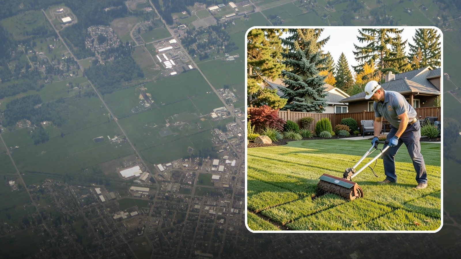 Spike Aeration in Enumclaw, King County, WA - Relieve light soil compaction and improve water movement by punching aeration channels into your turf.