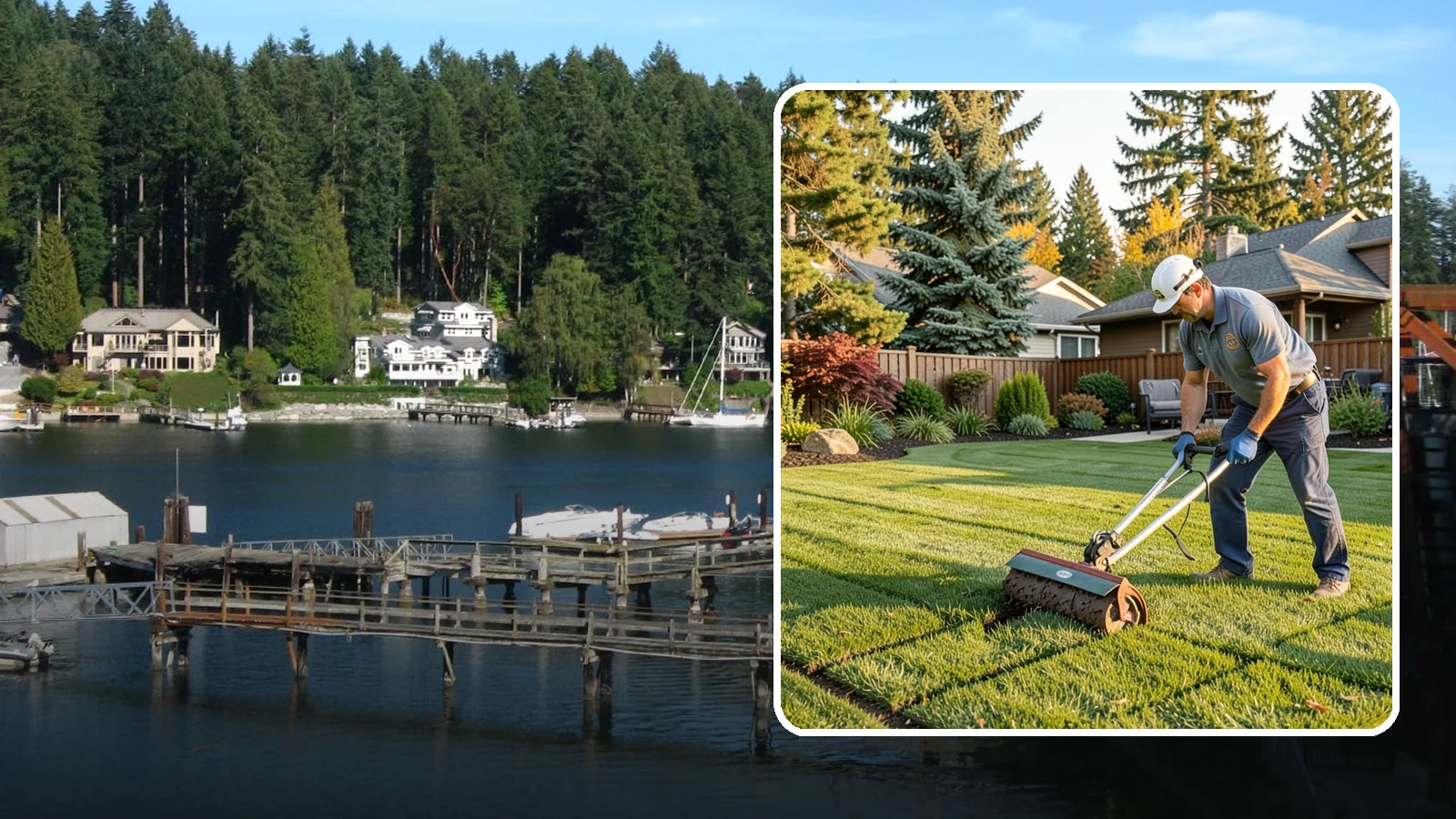 Spike Aeration in Gig Harbor, Pierce County, WA - Relieve light soil compaction and improve water movement by punching aeration channels into your turf.