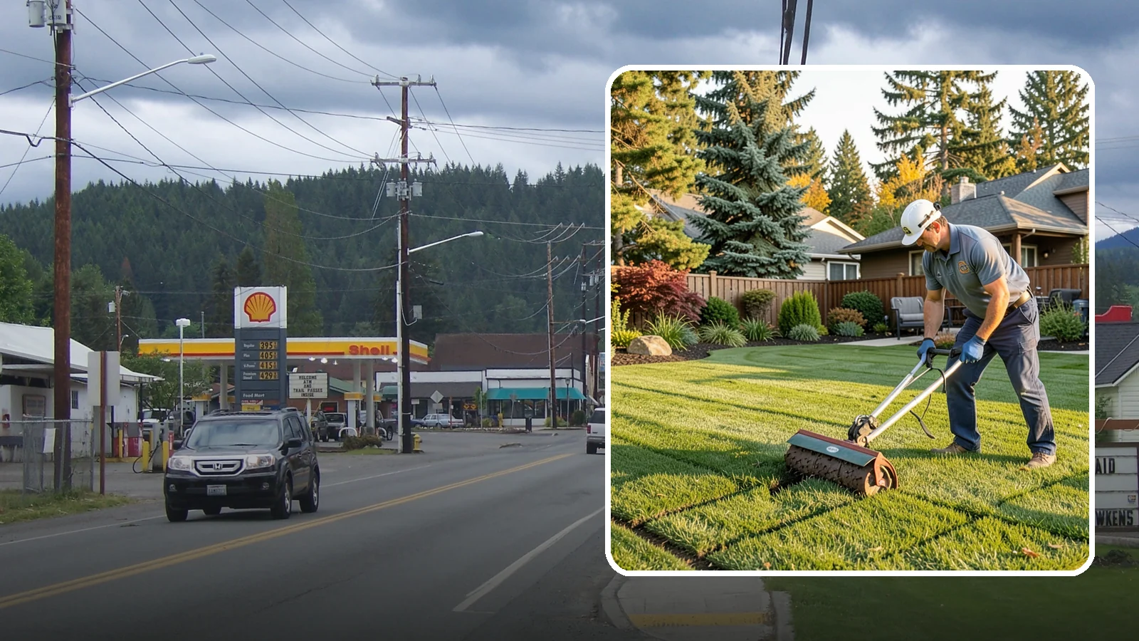 Spike Aeration in Granite Falls, Snohomish County, WA - Relieve light soil compaction and improve water movement by punching aeration channels into your turf.