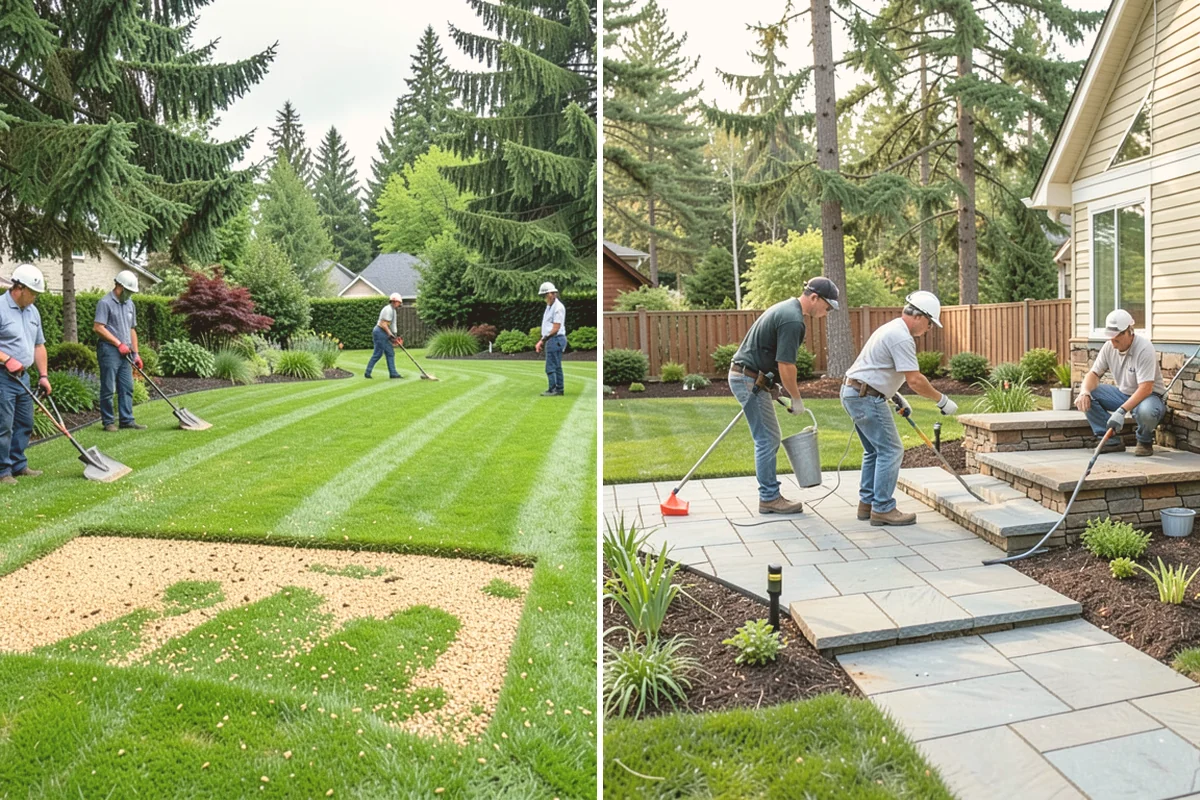 Spike Aeration in Index, Snohomish County, WA - Check soil moisture and mark irrigation and utility lines