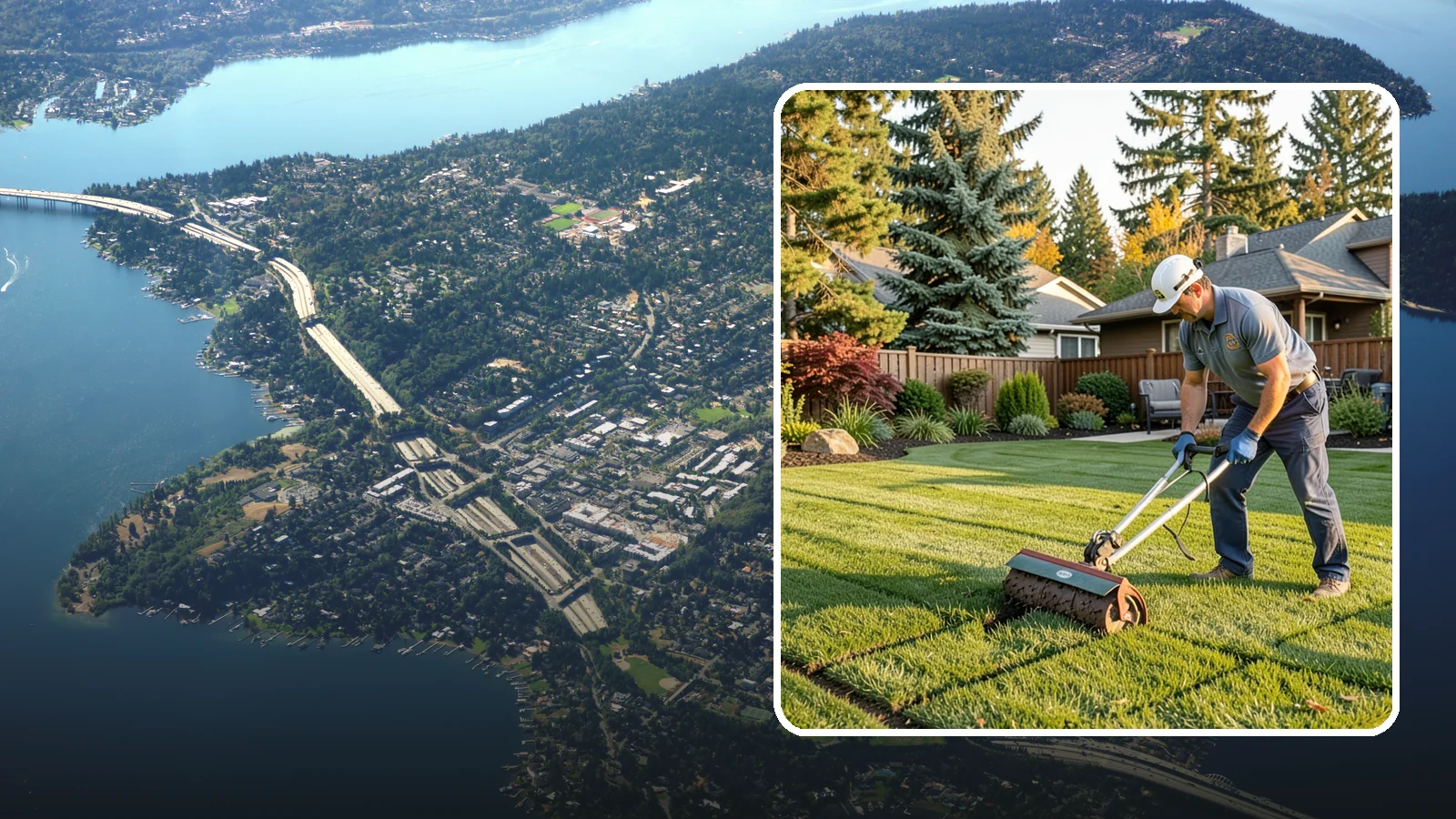 Spike Aeration in Mercer Island, King County, WA - Relieve light soil compaction and improve water movement by punching aeration channels into your turf.