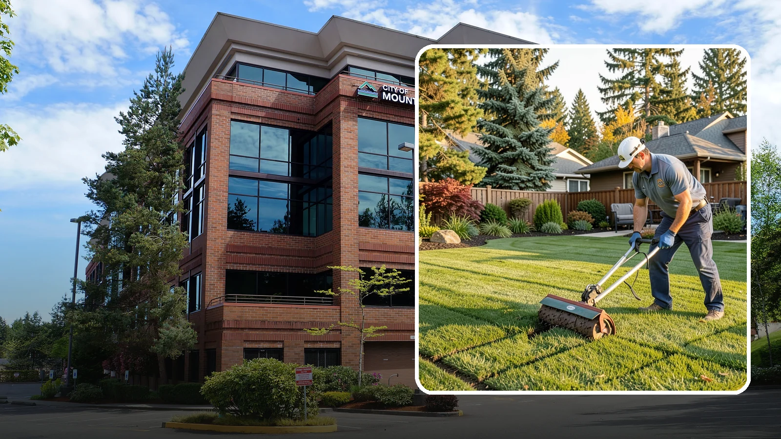 Spike Aeration in Mountlake Terrace, Snohomish County, WA - Relieve light soil compaction and improve water movement by punching aeration channels into your turf.