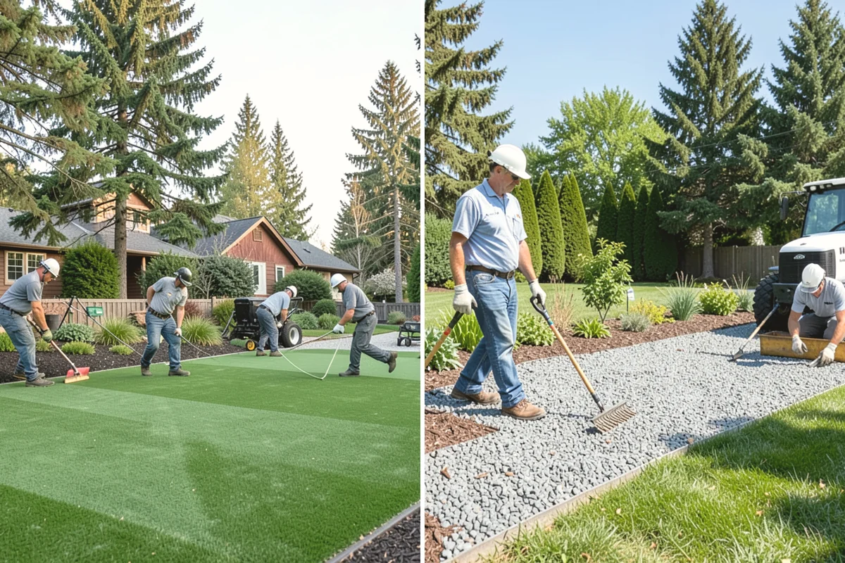 Spike Aeration in North Bend, King County, WA - Check soil moisture and mark irrigation and utility lines