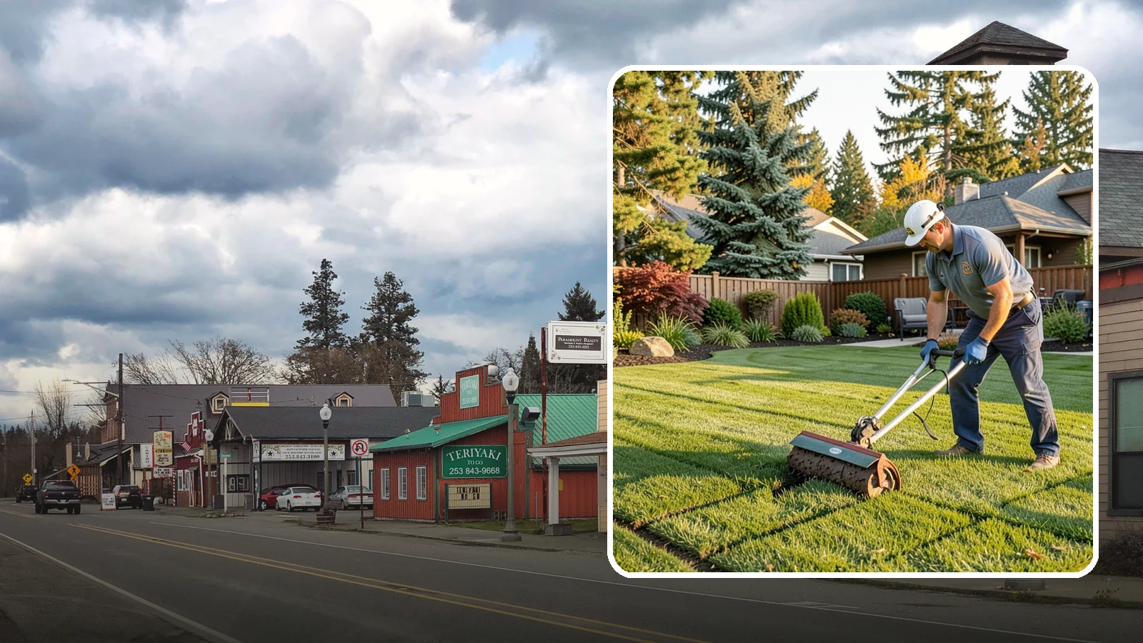 Spike Aeration in Roy, Pierce County, WA - Relieve light soil compaction and improve water movement by punching aeration channels into your turf.