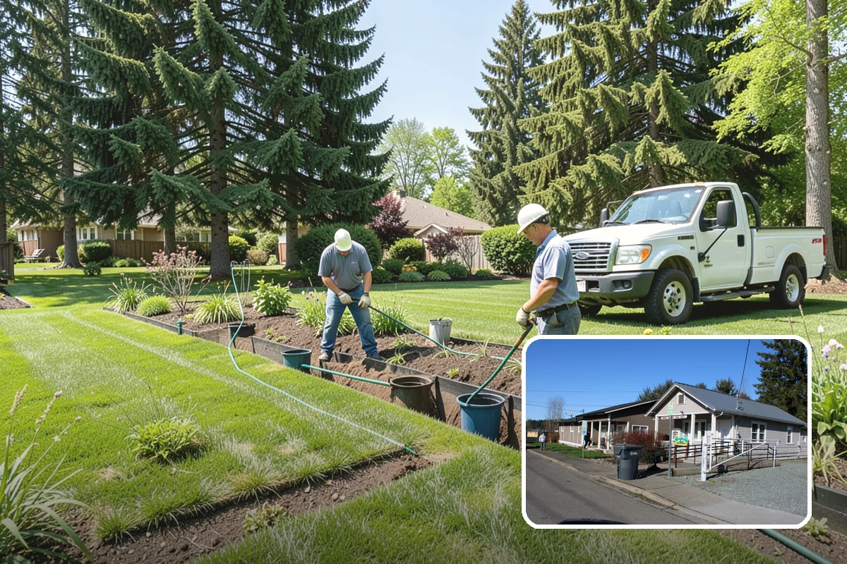 Spike Aeration in South Prairie, Pierce County, WA - Opens soil to improve air, water, and nutrient flow
