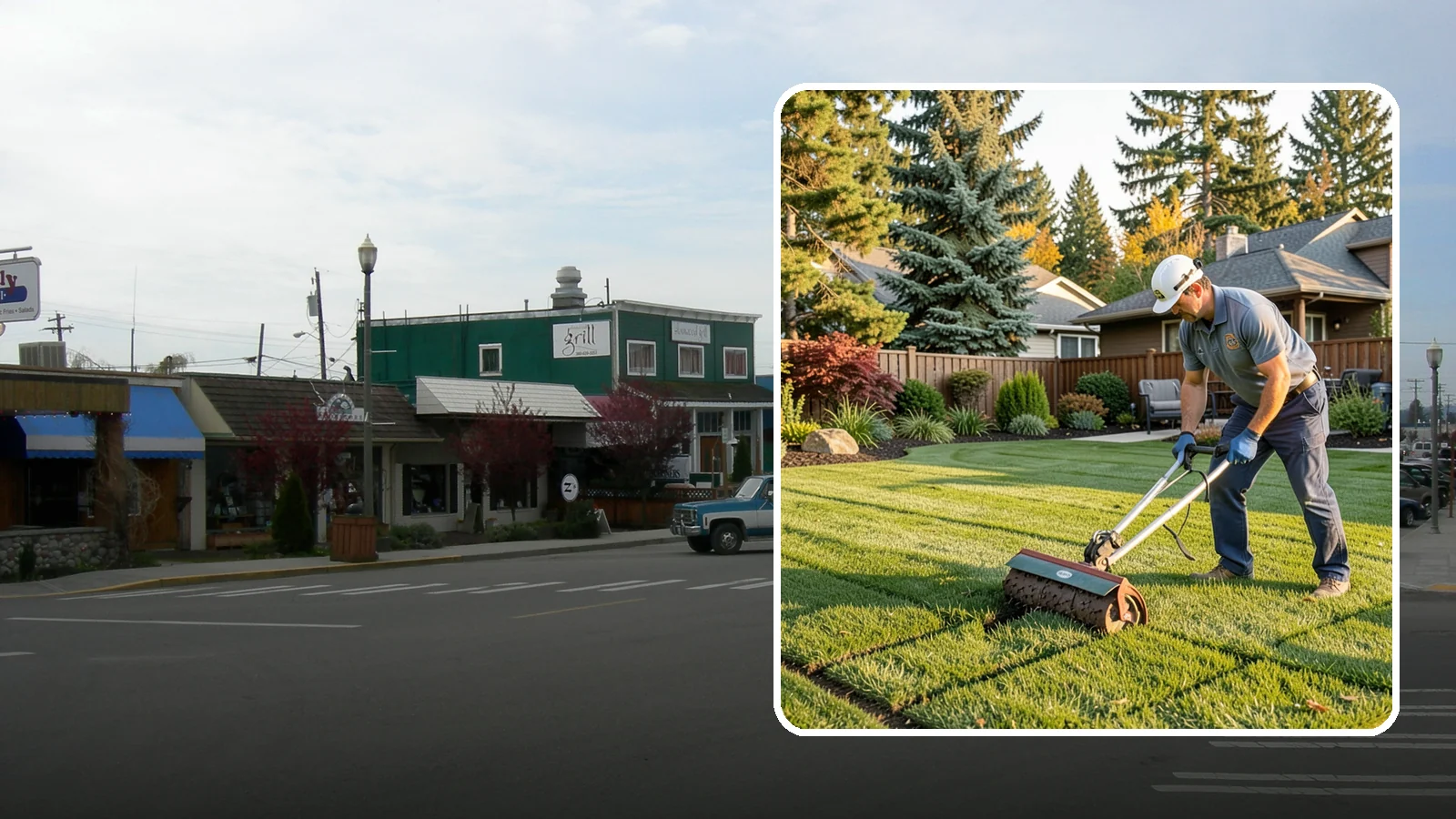 Spike Aeration in Stanwood, Snohomish County, WA - Relieve light soil compaction and improve water movement by punching aeration channels into your turf.