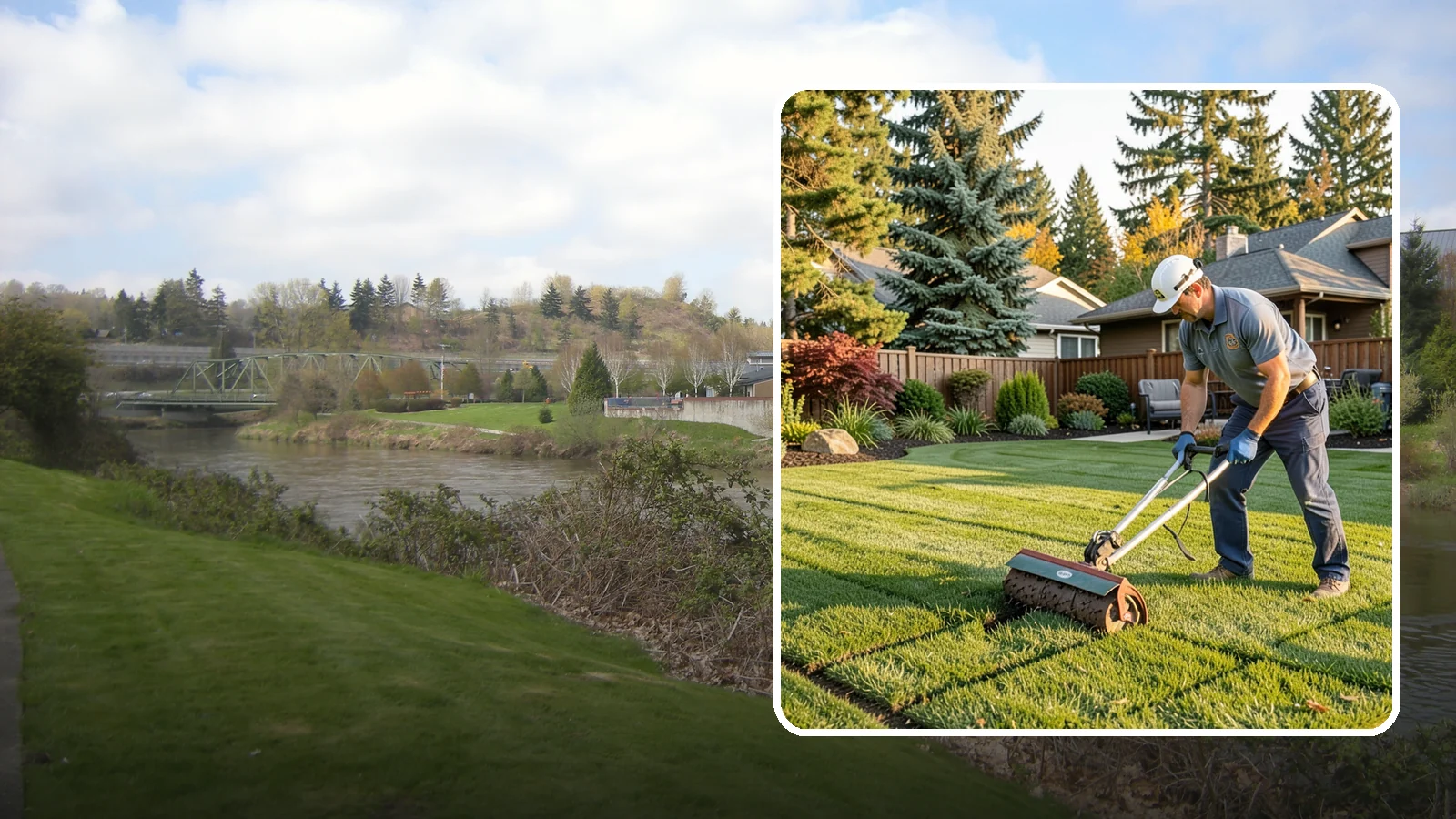 Spike Aeration in Tukwila, King County, WA - Relieve light soil compaction and improve water movement by punching aeration channels into your turf.