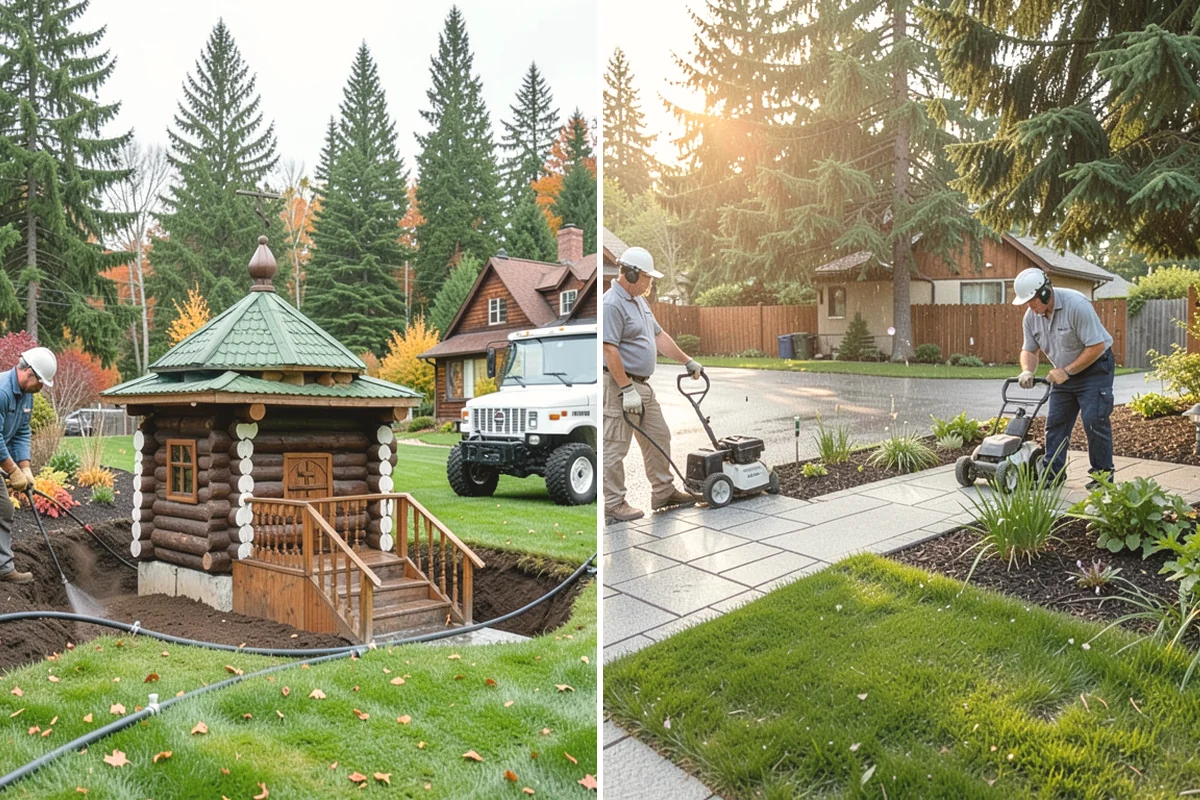 Spike Aeration in University Place, Pierce County, WA - Check soil moisture and mark irrigation and utility lines